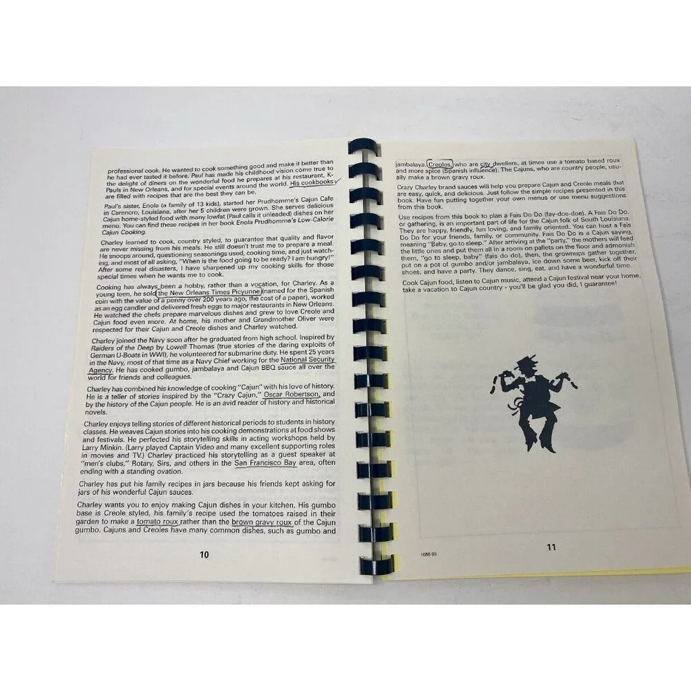 Cooking With Crazy Charlie‎ Cookbook Cajun And Creole Sauces Spiral Bound 1998